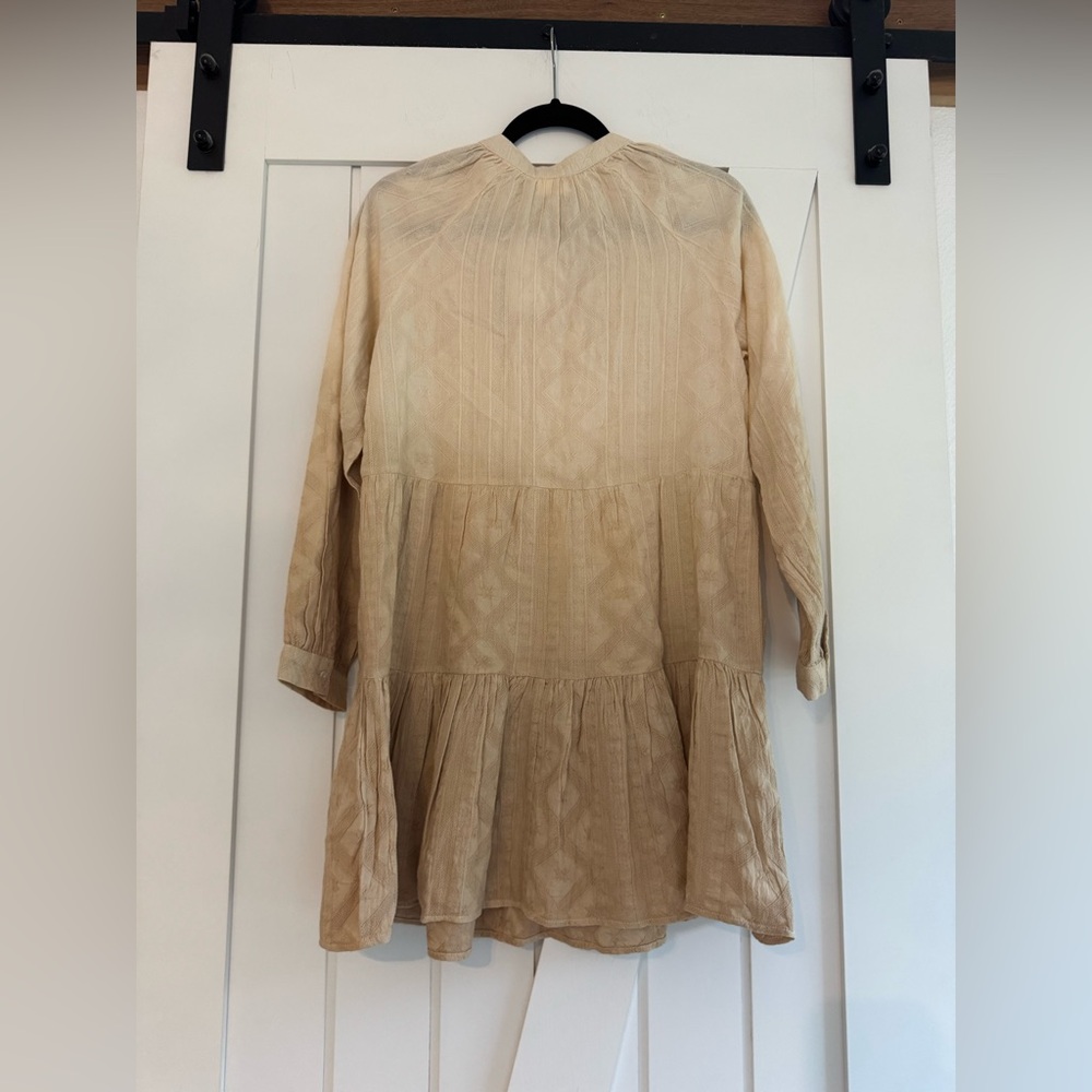 NWT - Dotti Women's Ombre Cotton Swim Cover-Up Tunic Dress in beige - Picture 7 of 10